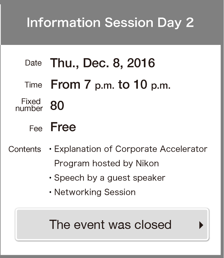 Information Session Day 2 - JOIN THE EVENT
